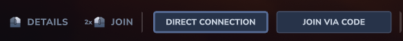 The Direct Connect button in the bottom right of the Servers screen
